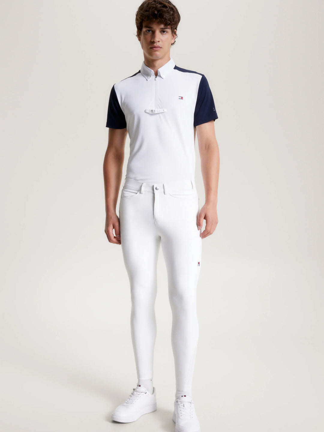 Tommy Hilfiger - Pro knäskodda ridbyxor OPTIC WHITE