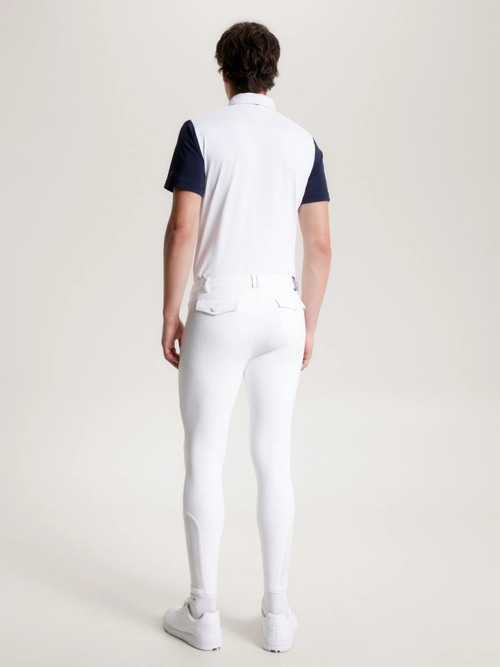 Tommy Hilfiger - Pro knäskodda ridbyxor OPTIC WHITE