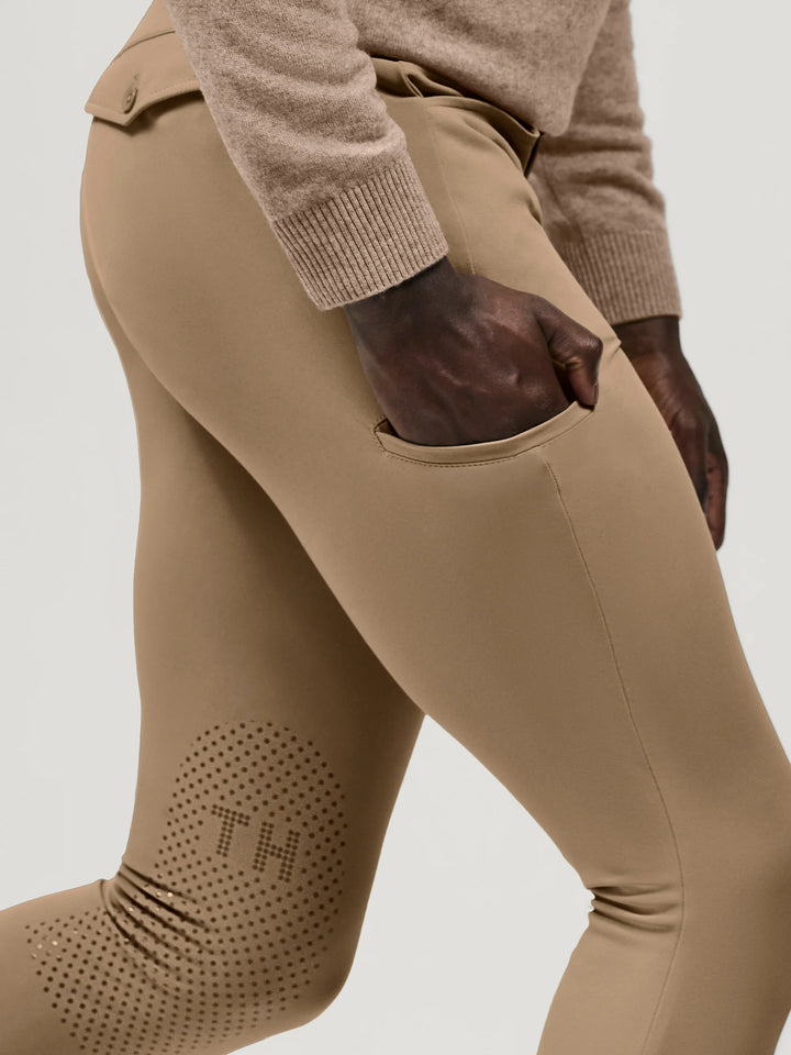 Tommy Hilfiger - Pro knäskodda ridbyxor FOSSIL