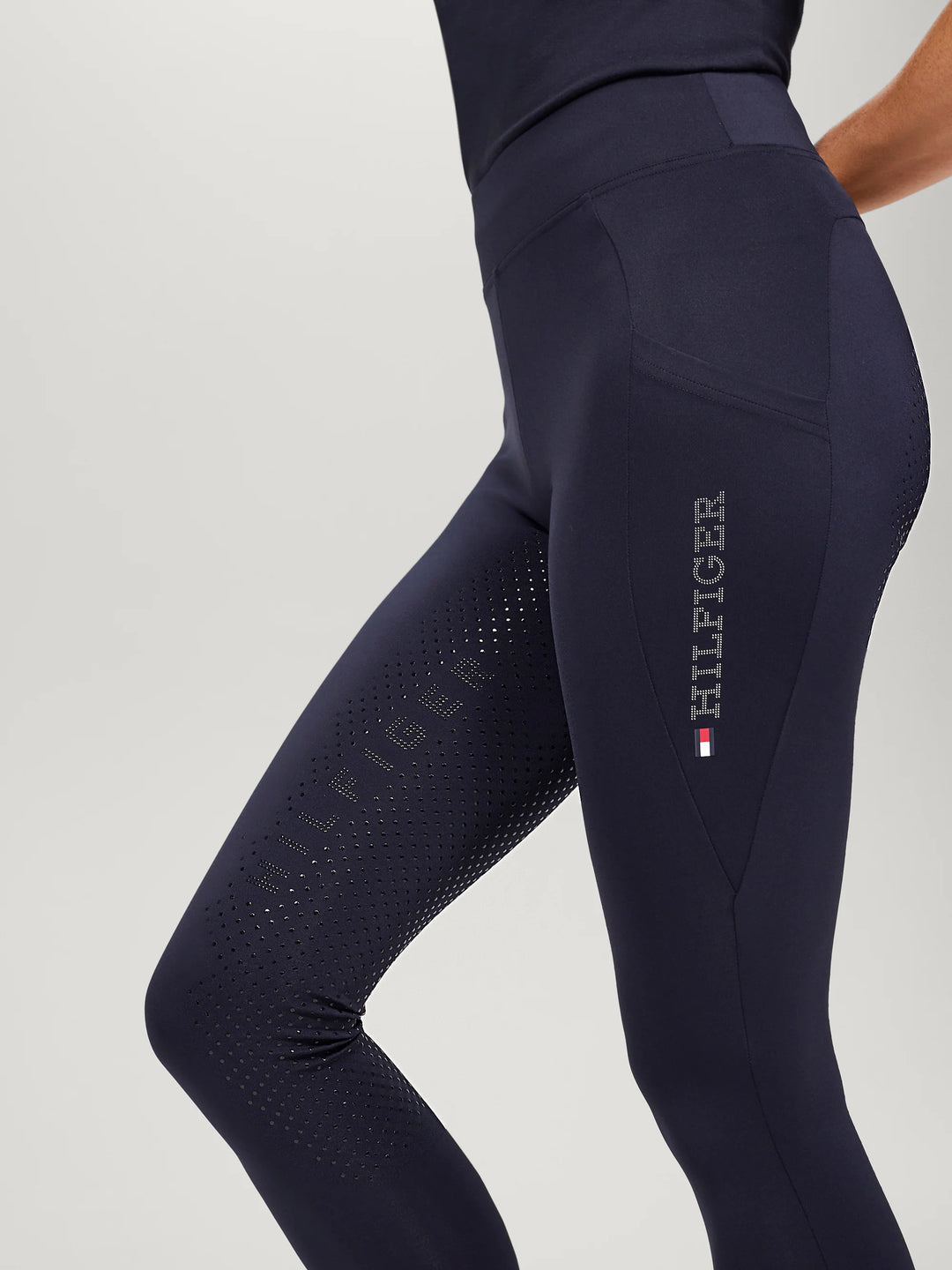 Tommy Hilfiger - Amber Hög Midja Helskodda Ridleggings DESERT SKY