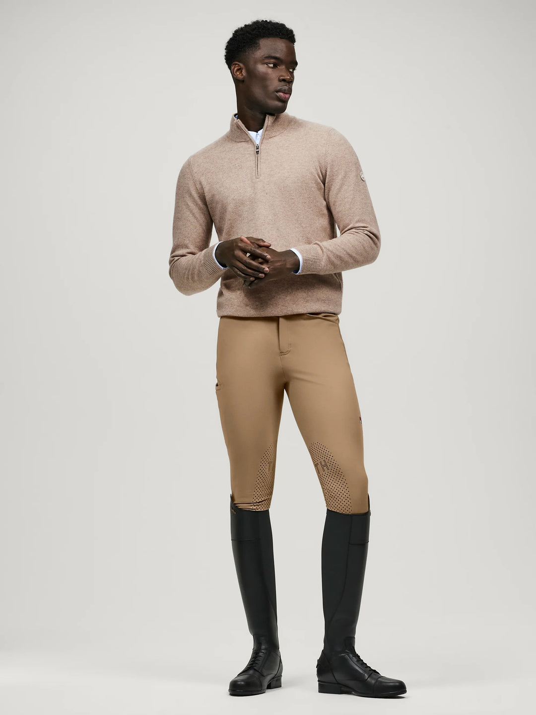 Tommy Hilfiger - Pro knäskodda ridbyxor FOSSIL