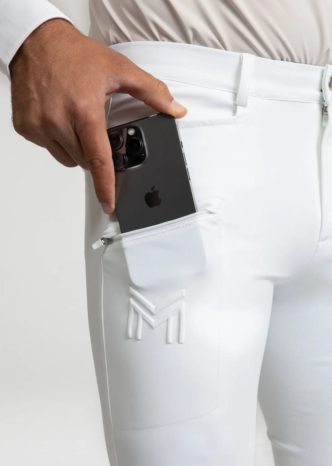 Maximilian Equestrian - Motion Helskodda Ridbyxor WHITE