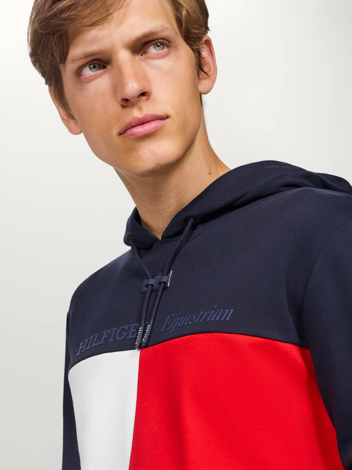 Tommy Hilfiger - Berkshire TH Flagga Huvtröja DESERT SKY