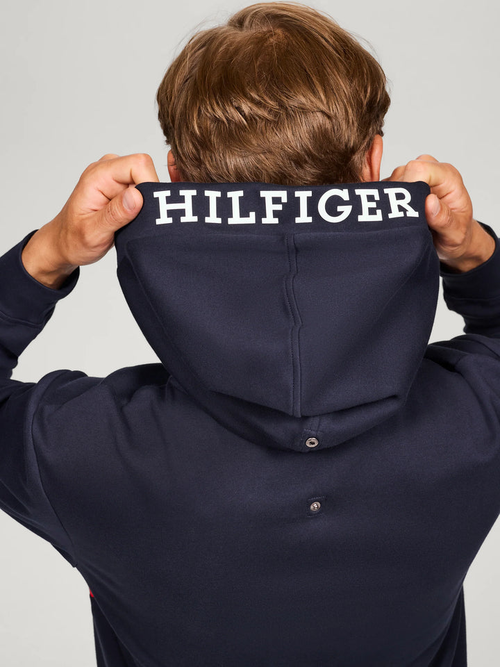 Tommy Hilfiger - Berkshire TH Flagga Huvtröja DESERT SKY