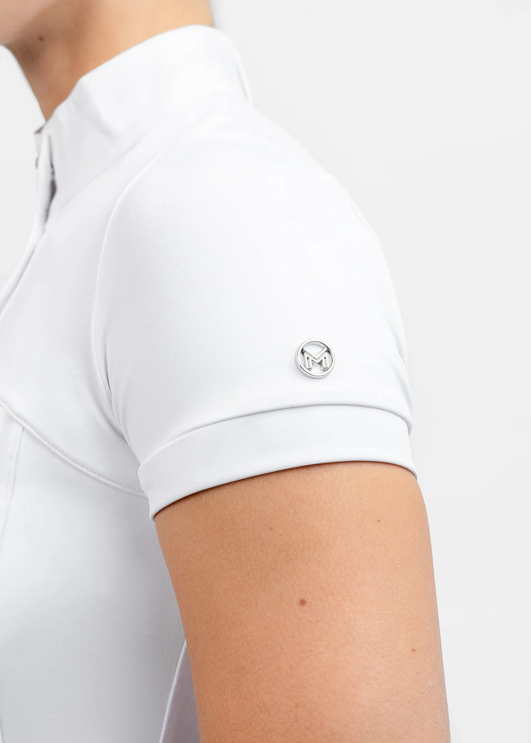 Maximilian Equestrian - Era kortärmad tävlingstopp WHITE