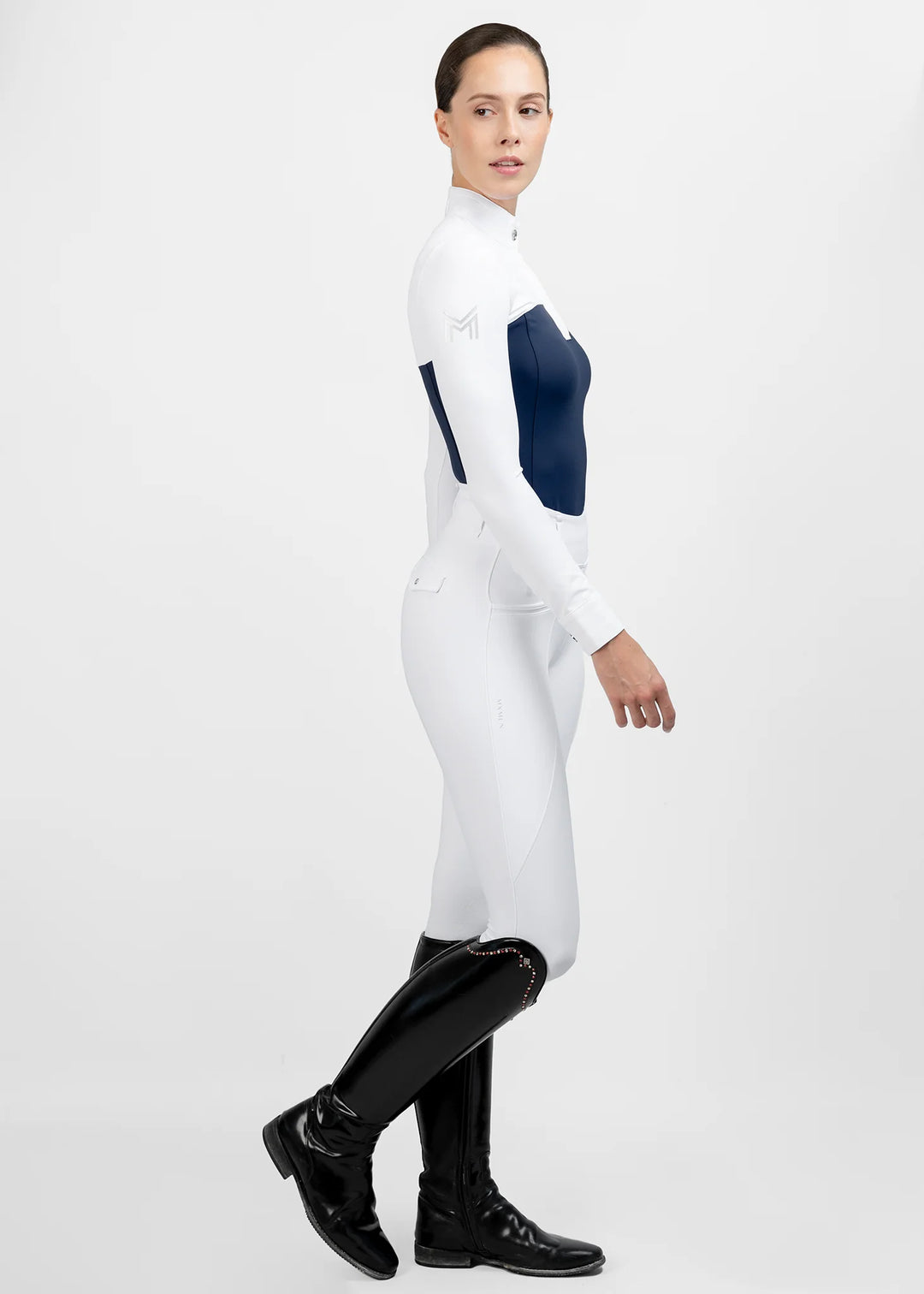 Maximilian Equestrian - Era Långärmad tävlingstopp NAVY