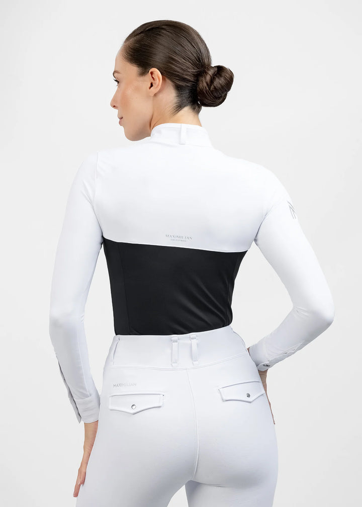 Maximilian Equestrian - Era Långärmad tävlingstopp BLACK