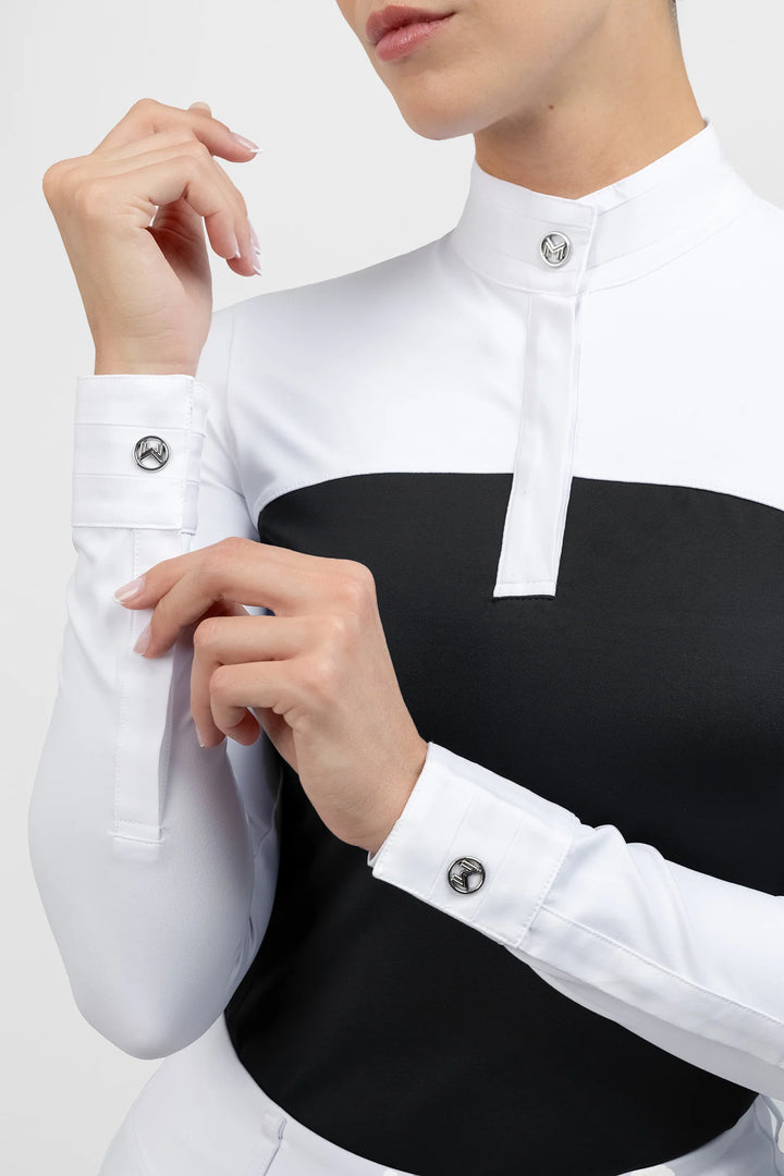 Maximilian Equestrian - Era Långärmad tävlingstopp BLACK