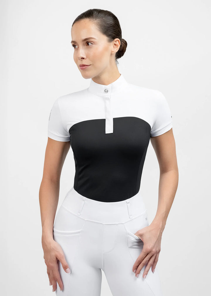 Maximilian Equestrian - Era kortärmad tävlingstopp BLACK