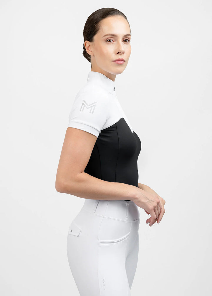 Maximilian Equestrian - Era kortärmad tävlingstopp BLACK