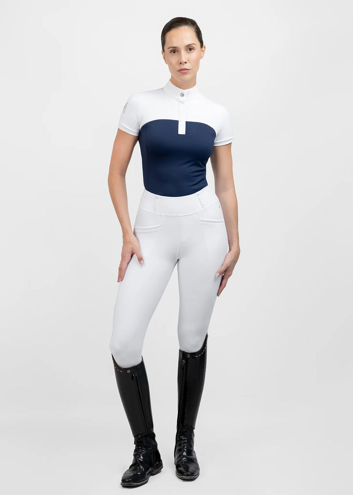 Maximilian Equestrian - Era kortärmad tävlingstopp NAVY