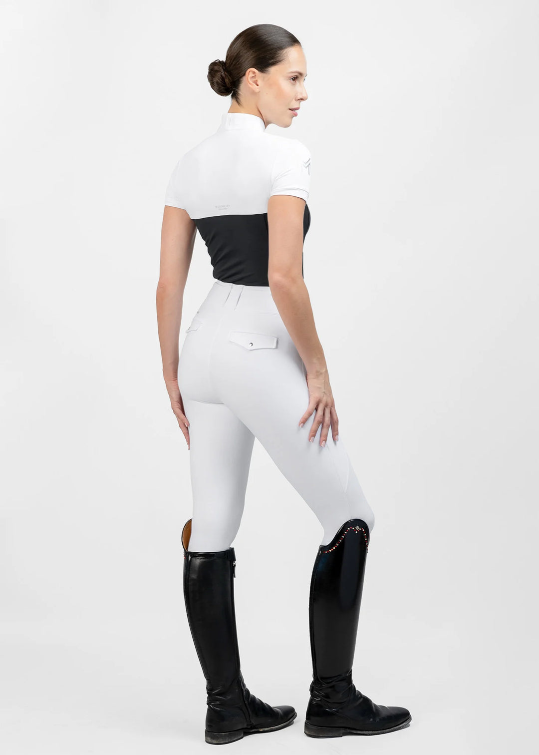 Maximilian Equestrian - Era kortärmad tävlingstopp BLACK