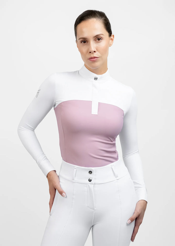 Maximilian Equestrian - Era Långärmad tävlingstopp MAUVE