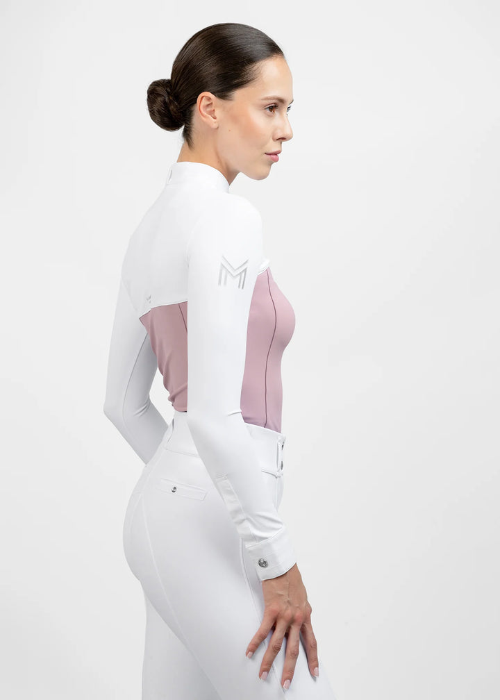 Maximilian Equestrian - Era Långärmad tävlingstopp MAUVE