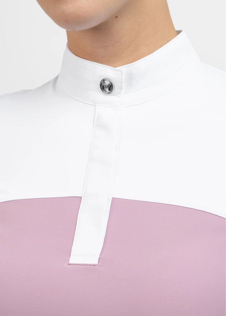 Maximilian Equestrian - Era Långärmad tävlingstopp MAUVE