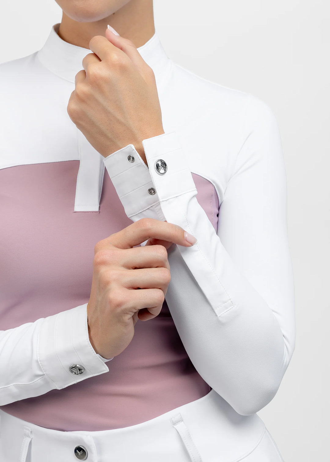 Maximilian Equestrian - Era Långärmad tävlingstopp MAUVE