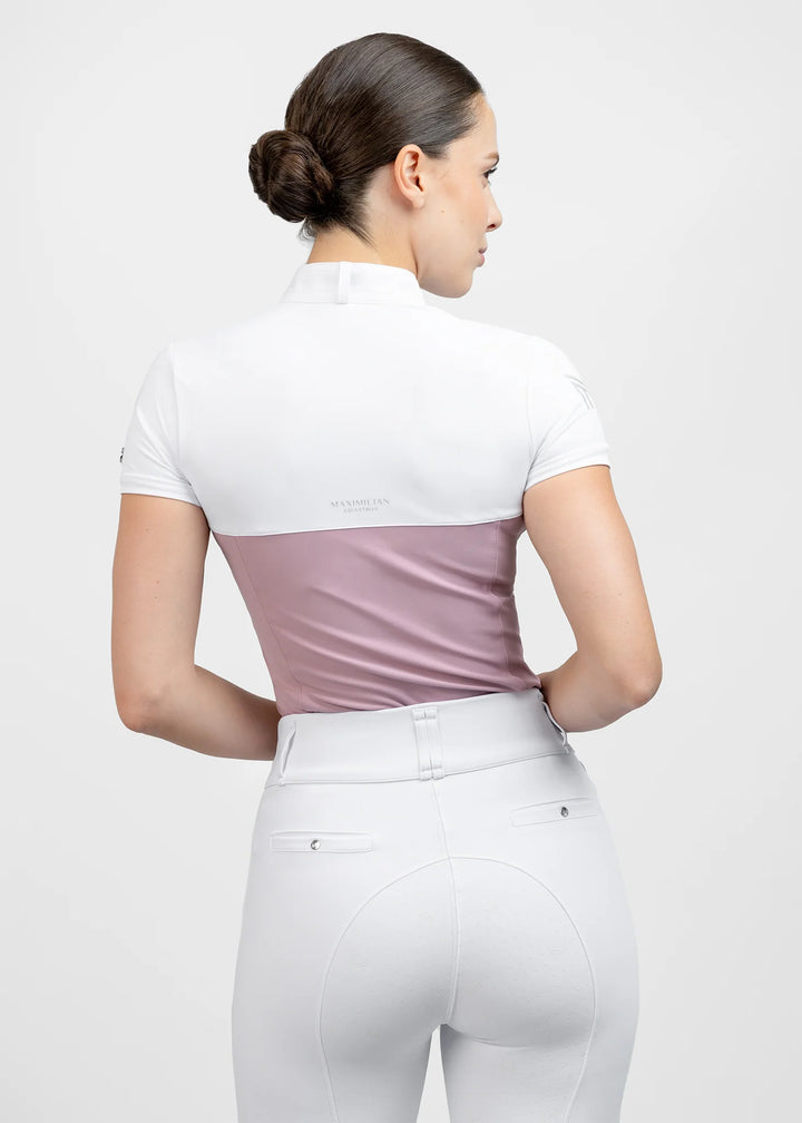 Maximilian Equestrian - Era kortärmad tävlingstopp MAUVE