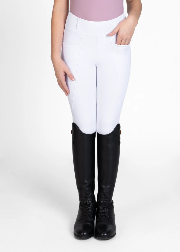 Maximilian Equestrian - YR Pro Helskodda Ridleggings WHITE