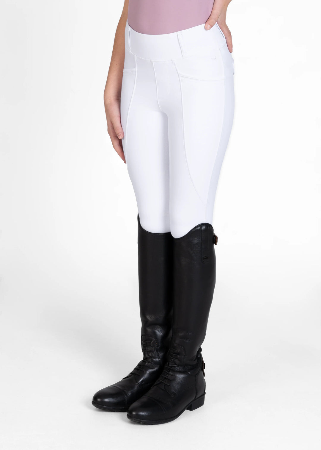Maximilian Equestrian - YR Pro Helskodda Ridleggings WHITE
