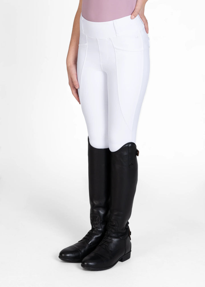 Maximilian Equestrian - YR Pro Helskodda Ridleggings WHITE