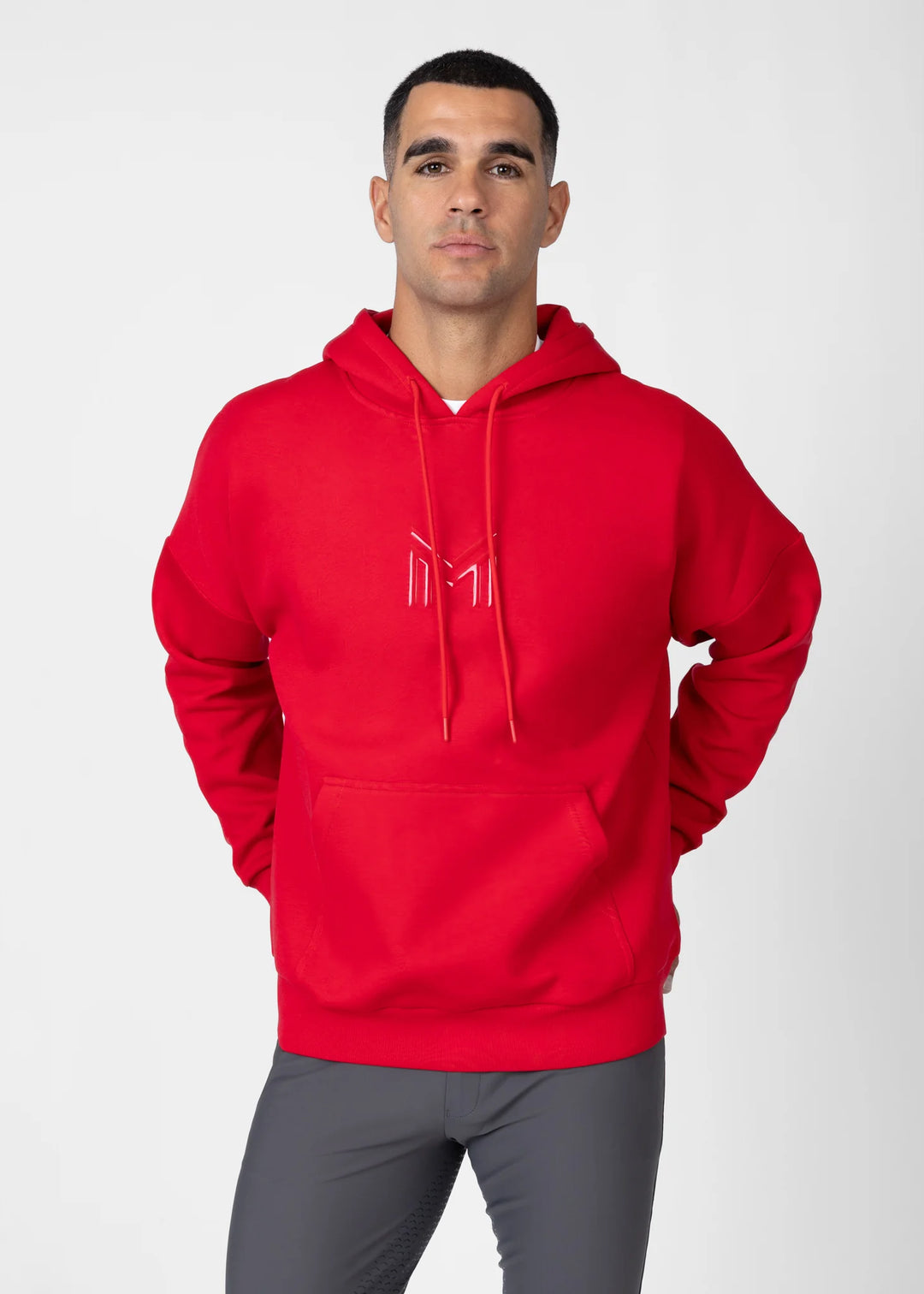 Maximilian Equestrian - Icon Oversized Hoodie GRENADINE