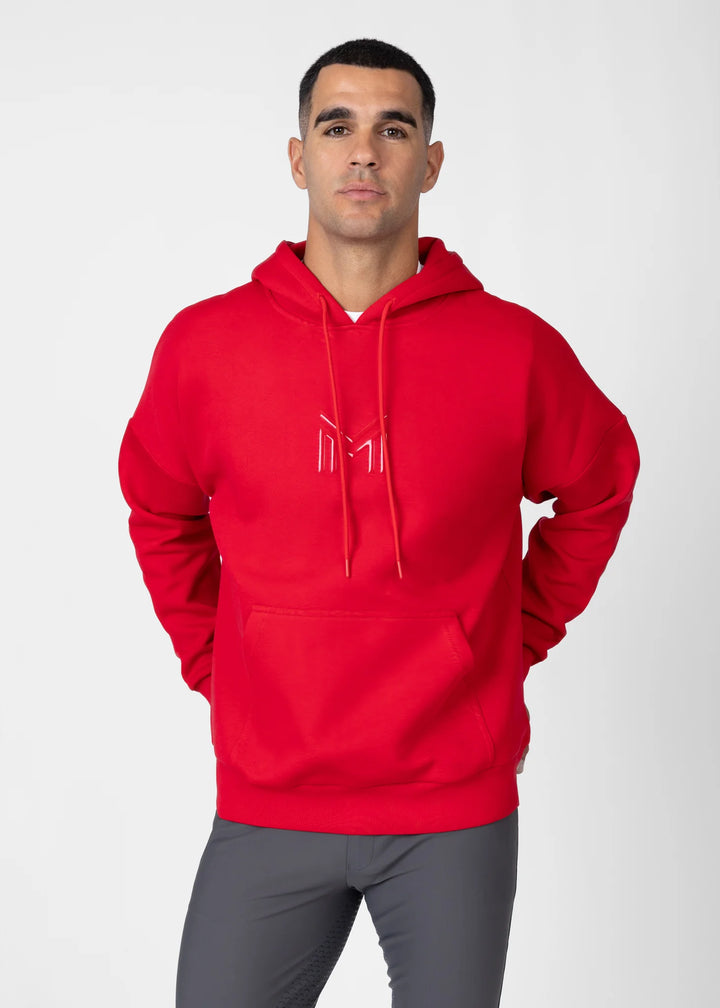 Maximilian Equestrian - Icon Oversized Hoodie GRENADINE