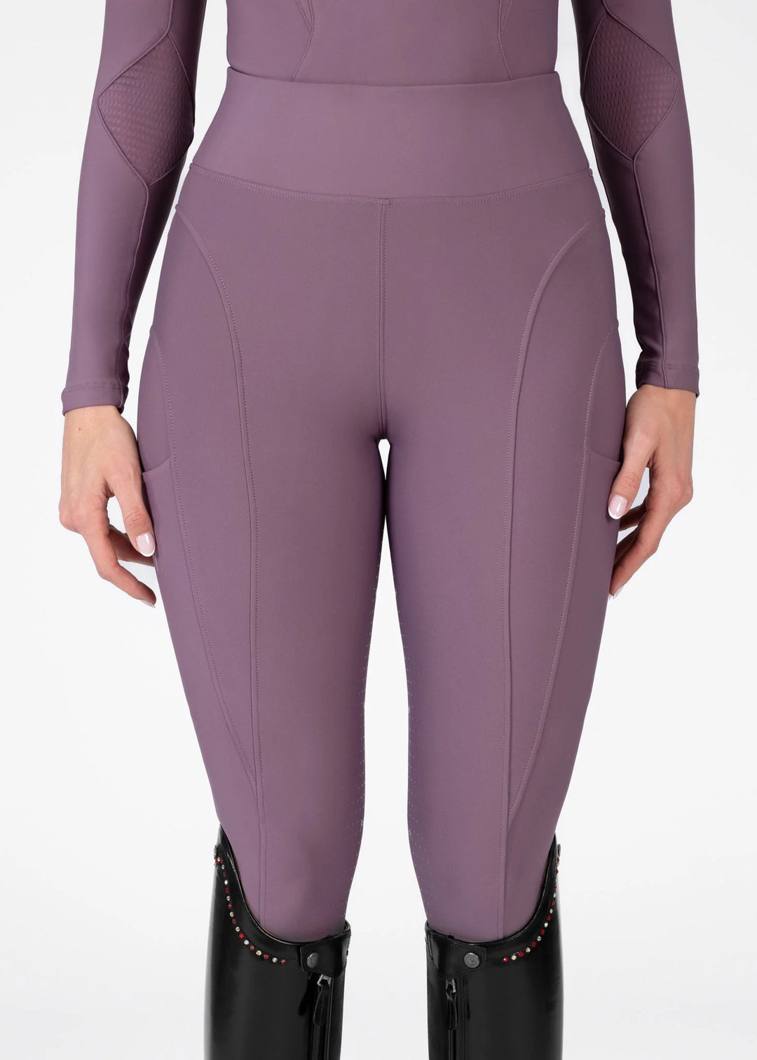 Maximilian Equestrian - Outline Helskodda Ridleggings PLUM