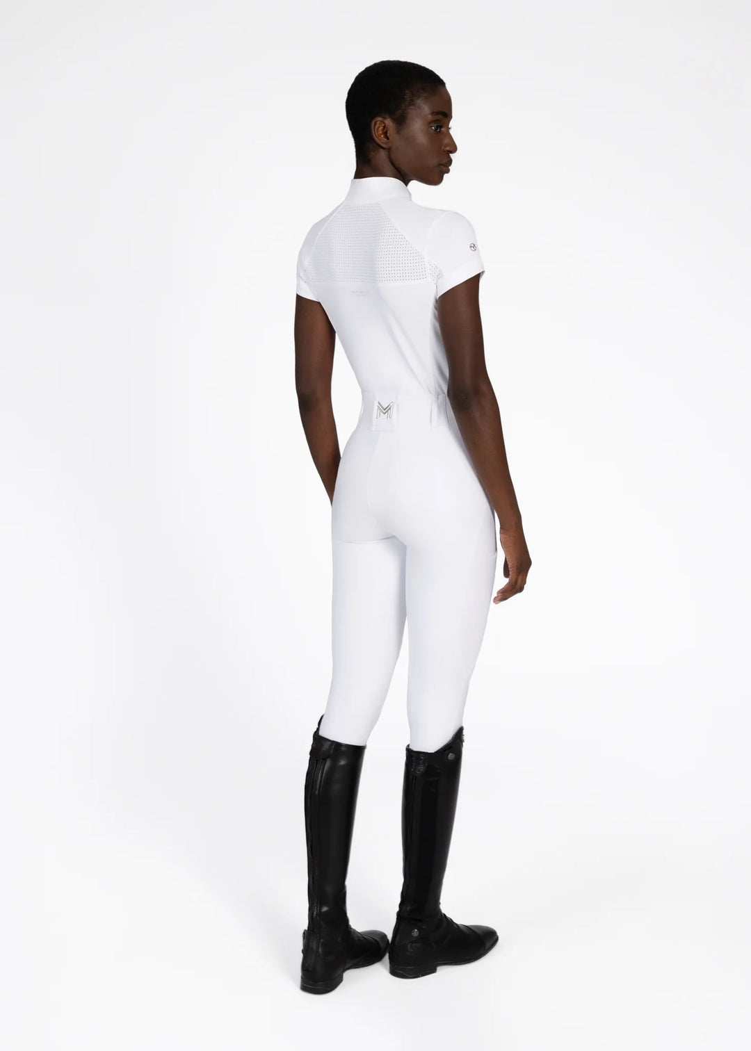 Maximilian Equestrian - Aveen kortärmad tävlingstopp WHITE