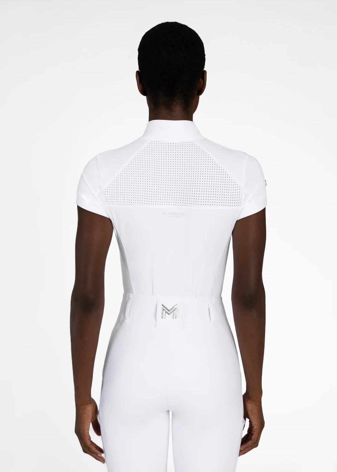 Maximilian Equestrian - Aveen kortärmad tävlingstopp WHITE