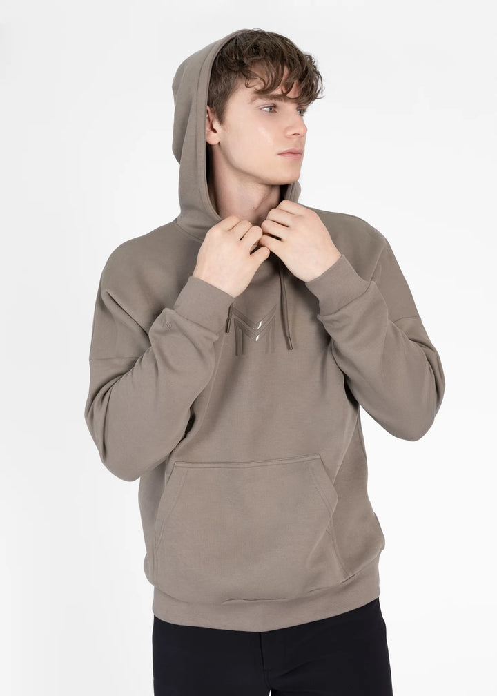 Maximilian Equestrian - Icon Oversized Hoodie TAUPE