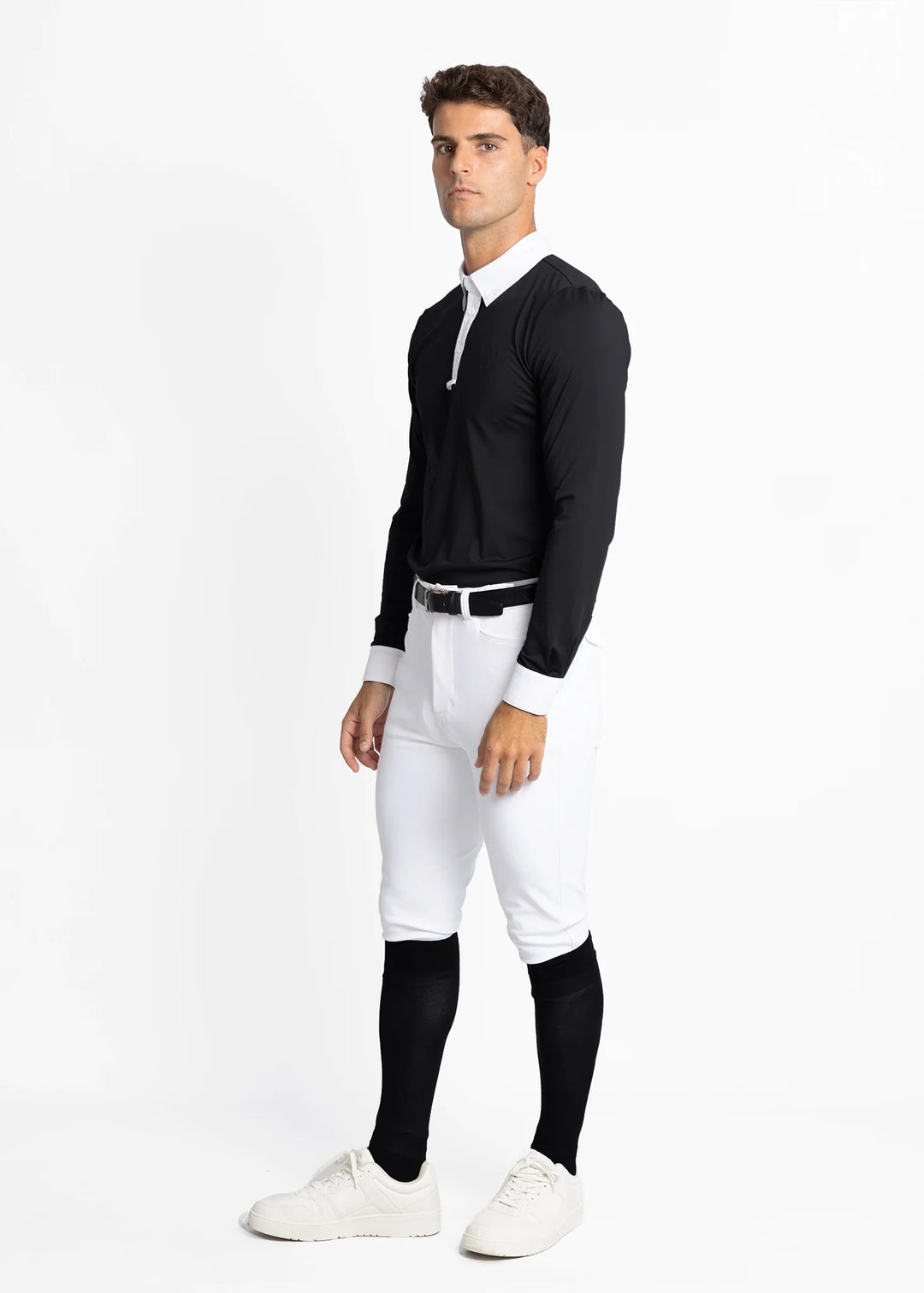 Maximilian Equestrian - Active långärmad tävlingströja BLACK