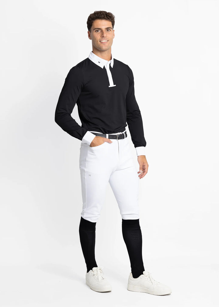 Maximilian Equestrian - Active långärmad tävlingströja BLACK