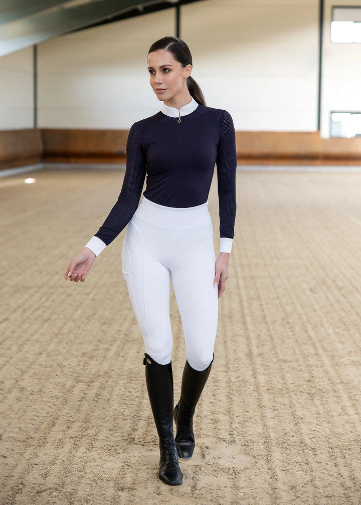 Maximilian Equestrian - Outline Helskodda Ridleggings WHITE