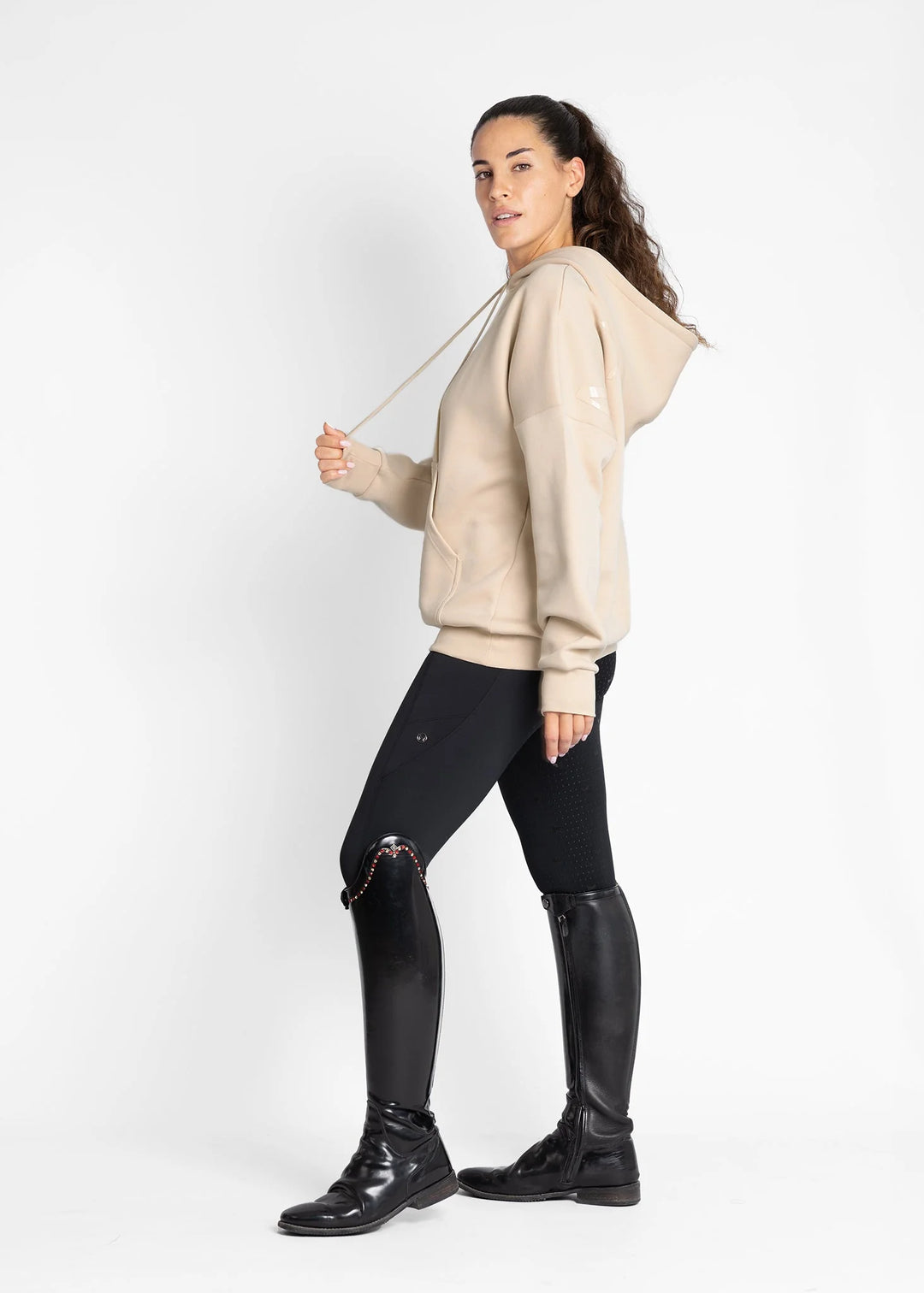 Maximilian Equestrian - Icon Oversized Hoodie BEIGE
