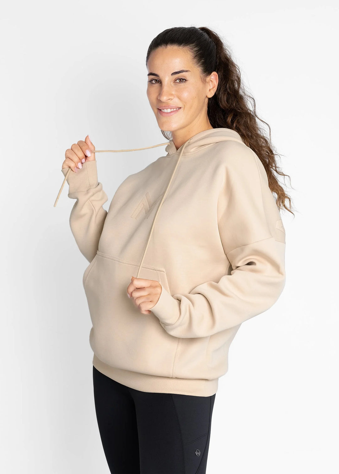 Maximilian Equestrian - Icon Oversized Hoodie BEIGE