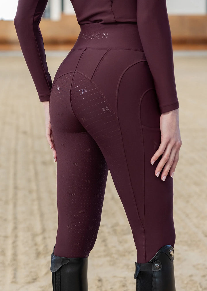 Maximilian Equestrian - Outline Helskodda Ridleggings BURGUNDY