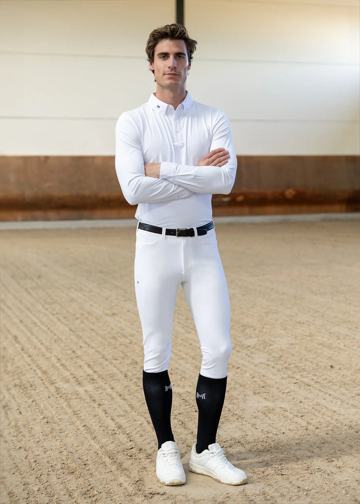 Maximilian Equestrian - Active långärmad tävlingströja WHITE