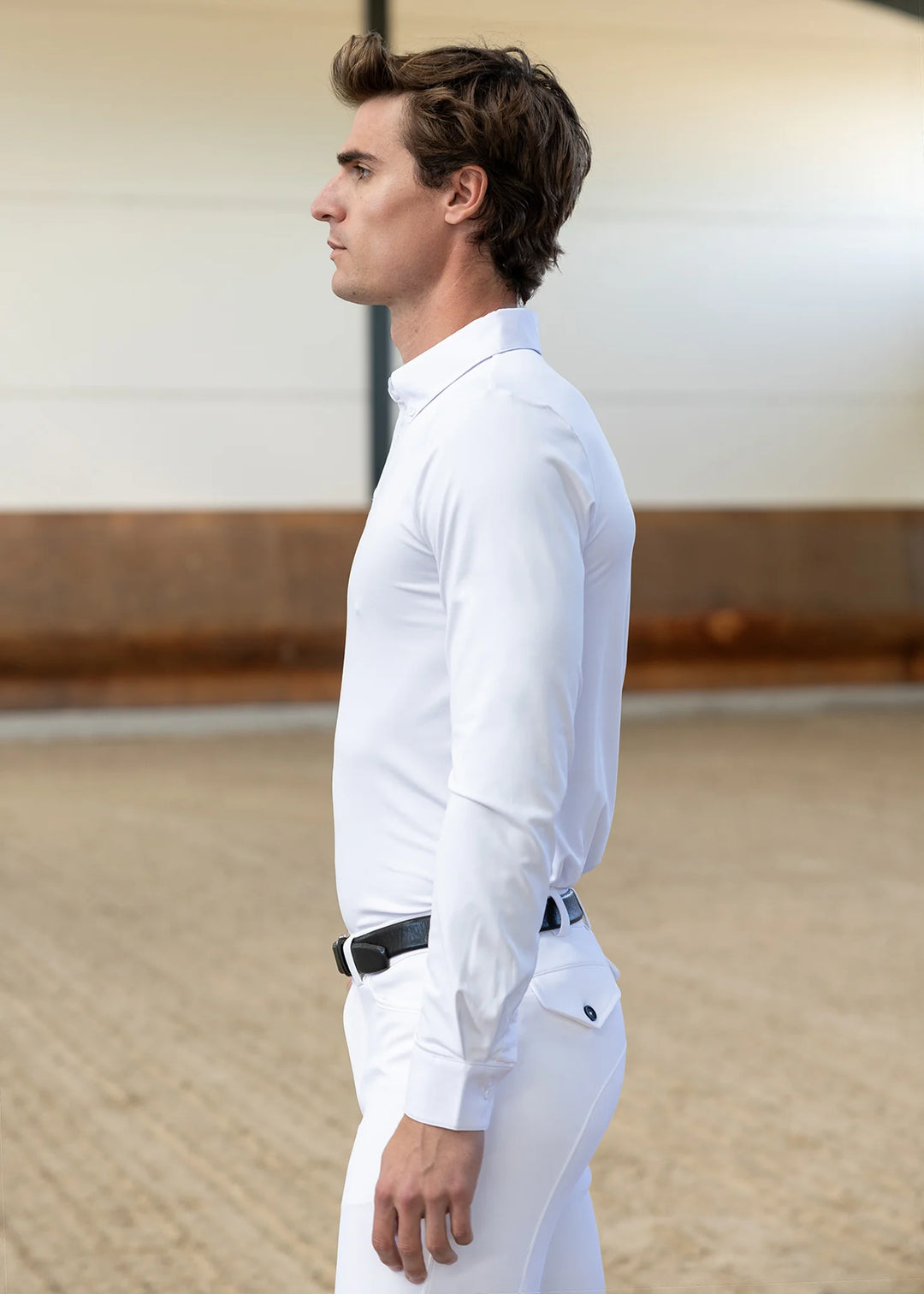 Maximilian Equestrian - Active långärmad tävlingströja WHITE