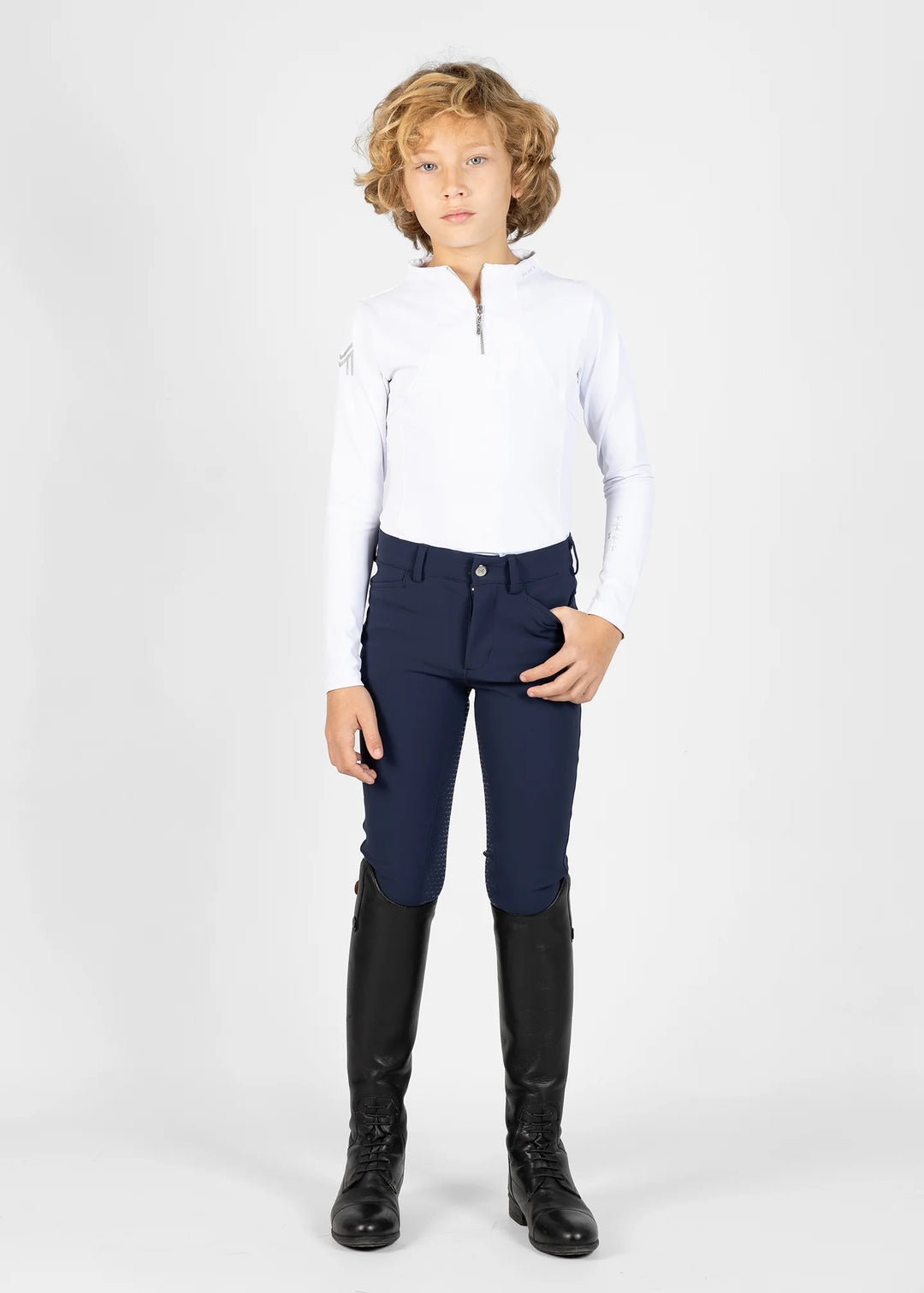 Maximilian Equestrian - YR Performance Helskodda Ridbyxor NAVY