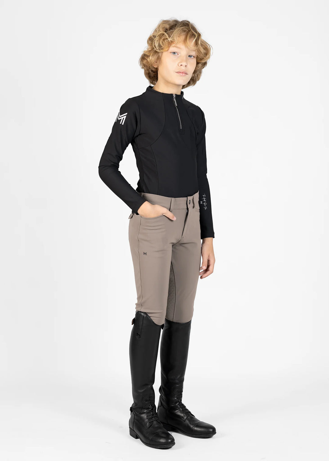 Maximilian Equestrian - YR Performance Helskodda Ridbyxor TAUPE