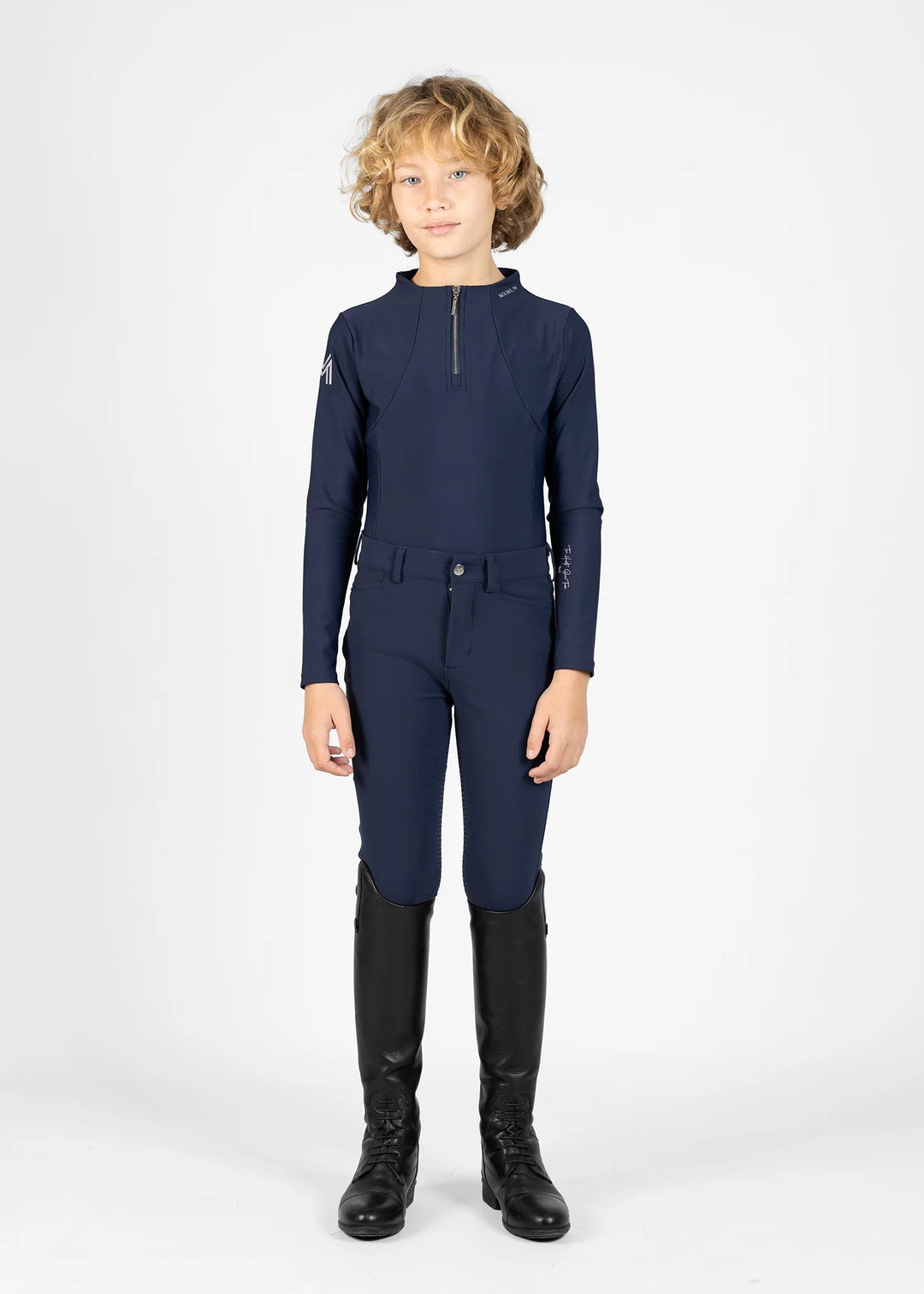 Maximilian Equestrian - YR Performance Helskodda Ridbyxor NAVY