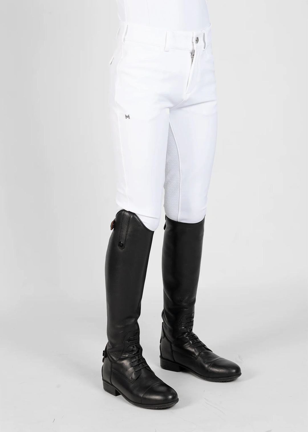 Maximilian Equestrian - YR Performance Helskodda Ridbyxor WHITE