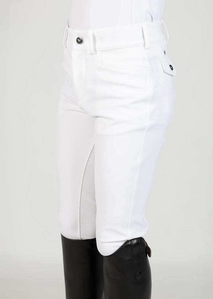Maximilian Equestrian - YR Performance Helskodda Ridbyxor WHITE