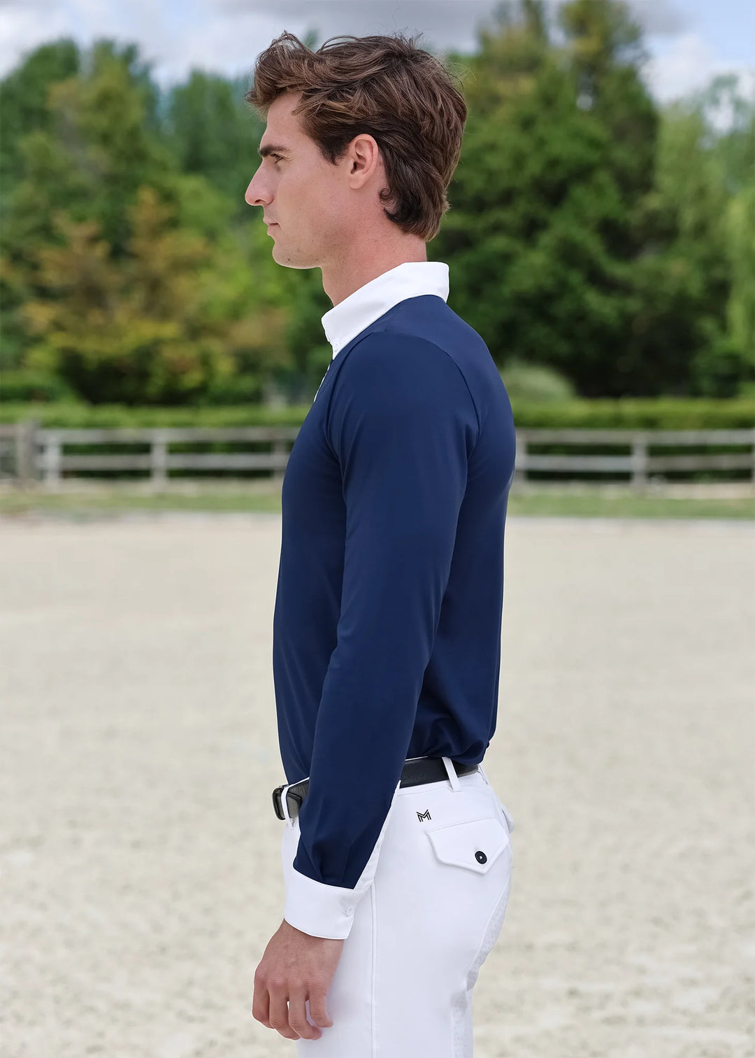 Maximilian Equestrian - Active långärmad tävlingströja NAVY