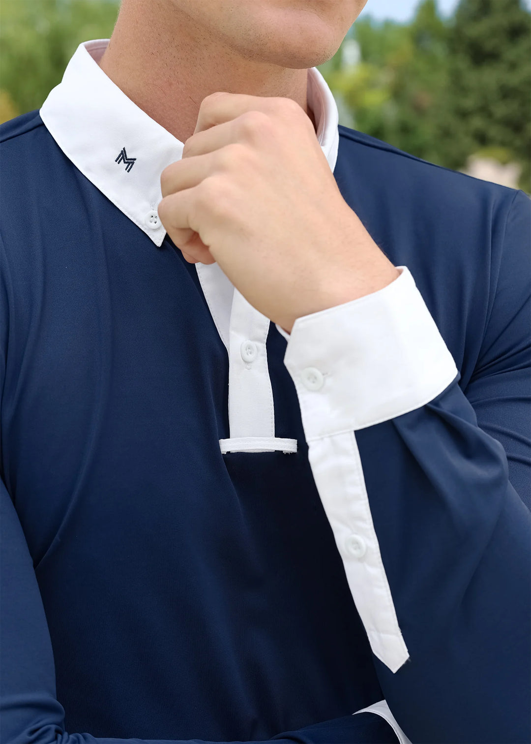 Maximilian Equestrian - Active långärmad tävlingströja NAVY