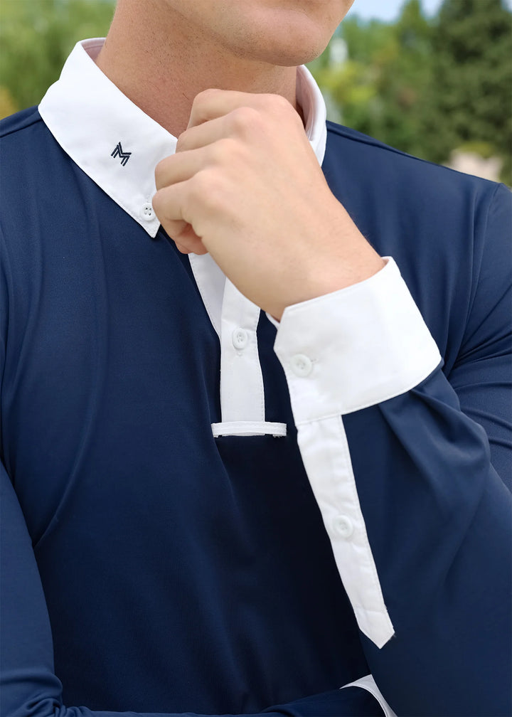 Maximilian Equestrian - Active långärmad tävlingströja NAVY