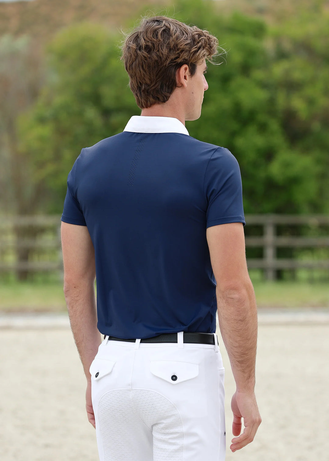 Maximilian Equestrian - Active kortärmad tävlingströja NAVY