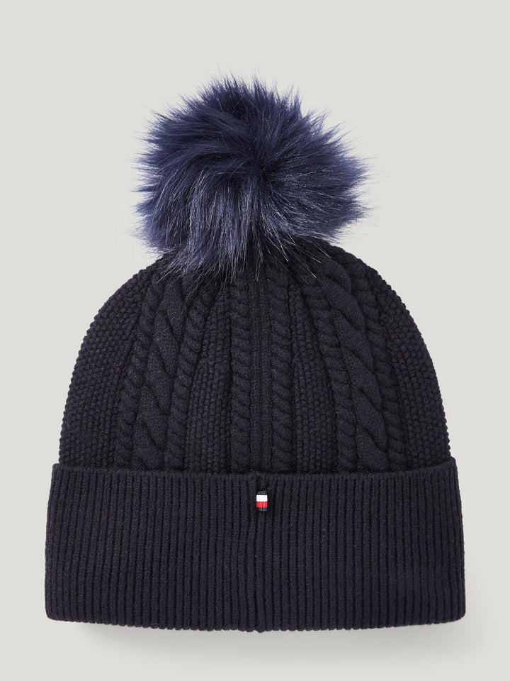 Tommy Hilfiger - Perry Pompom Beanie DESERT SKY