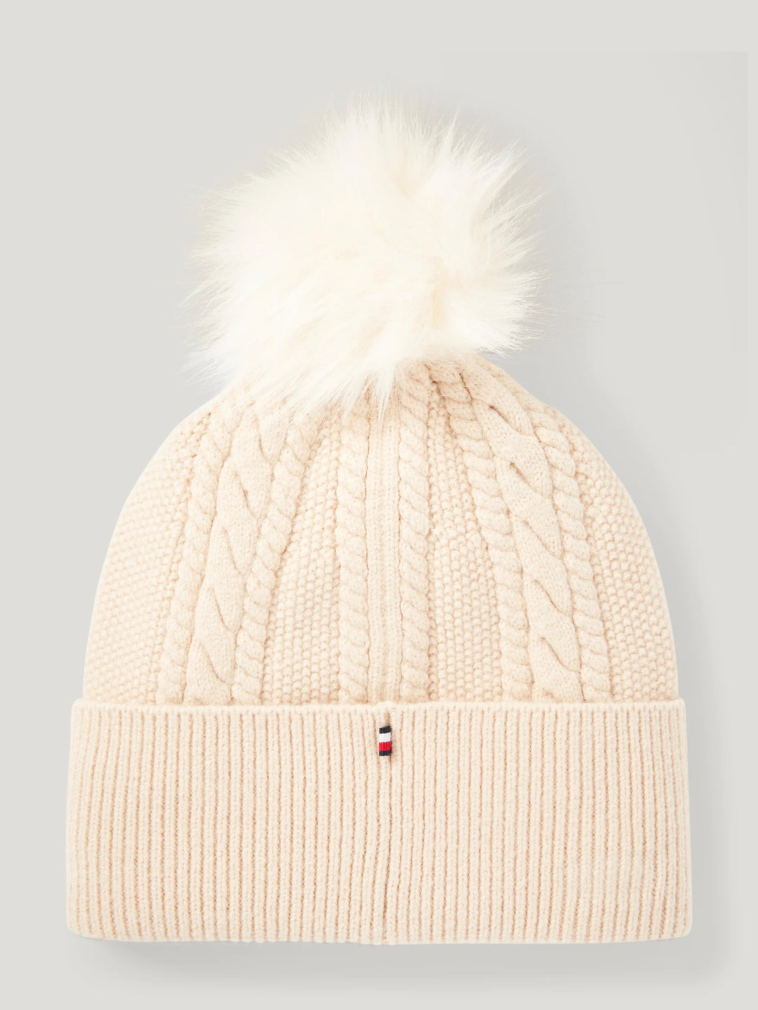 Tommy Hilfiger - Perry Pompom Beanie TAUPE