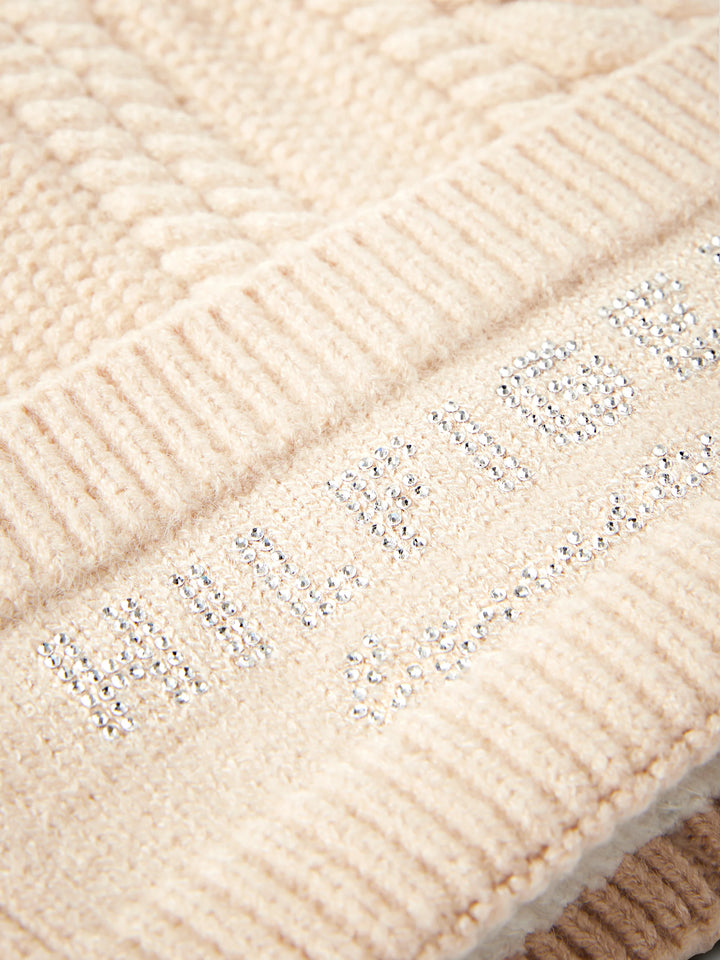 Tommy Hilfiger - Perry Pompom Beanie TAUPE